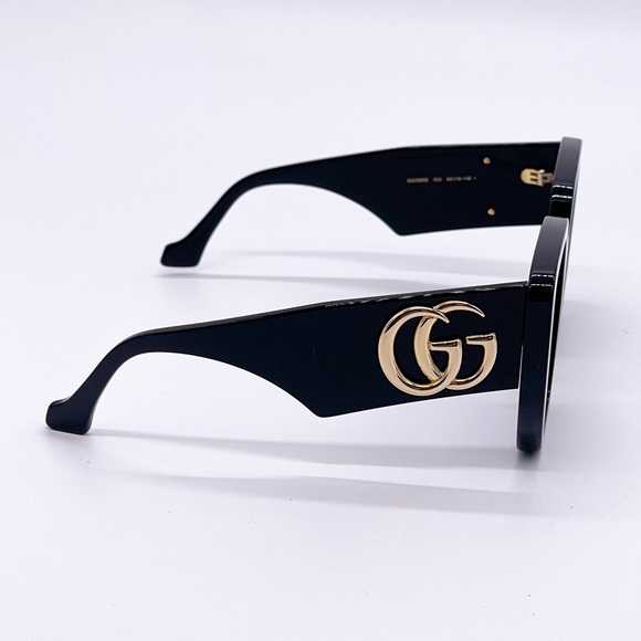 NEW GUCCI WOMEN BLACK SUNGLASSES - Picture 8 of 9